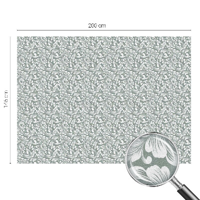 Fensterfolie mit Motiv Buntglas Laubige Eleganz