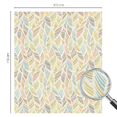 Milchglasfolie Fenster Buntglasoptik Regenbogenfedern