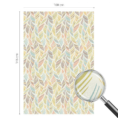 Milchglasfolie Fenster Buntglasoptik Regenbogenfedern