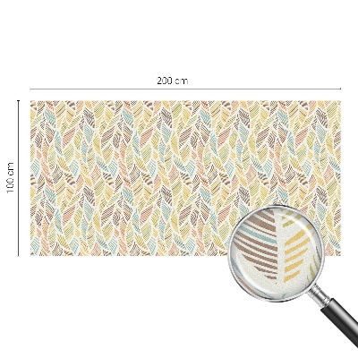 Milchglasfolie Fenster Buntglasoptik Regenbogenfedern