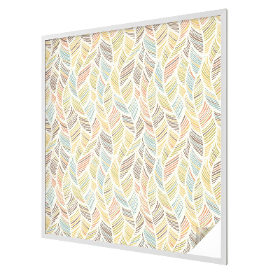 Milchglasfolie Fenster Buntglasoptik Regenbogenfedern