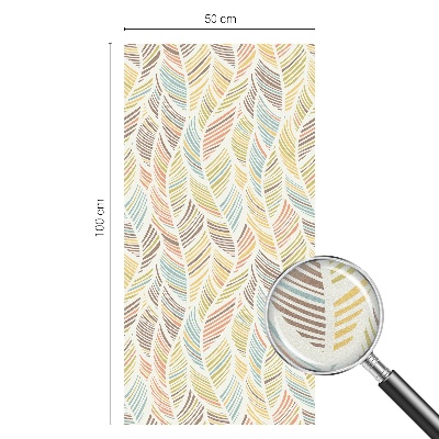 Milchglasfolie Fenster Buntglasoptik Regenbogenfedern