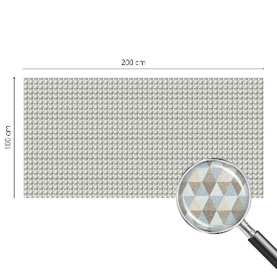 Fensterfolie mit Motiv Buntglas Geometrische Dreiecke