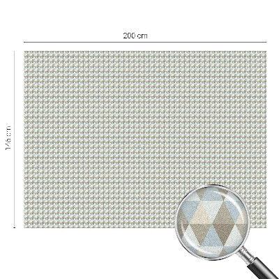 Fensterfolie mit Motiv Buntglas Geometrische Dreiecke