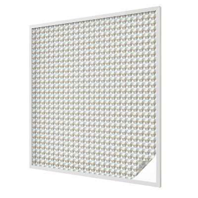 Fensterfolie mit Motiv Buntglas Geometrische Dreiecke