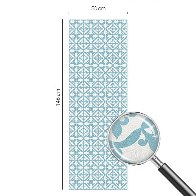 Fensterfolie Sichtschutz Blaue Ornamente