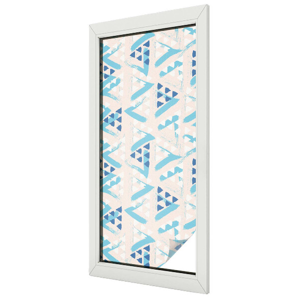 Fensterfolie mit Motiv Buntglas Geometrische Muster