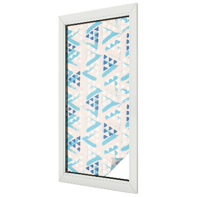 Fensterfolie mit Motiv Buntglas Geometrische Muster