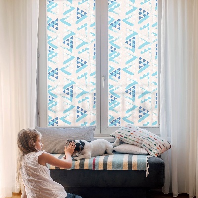 Fensterfolie mit Motiv Buntglas Geometrische Muster