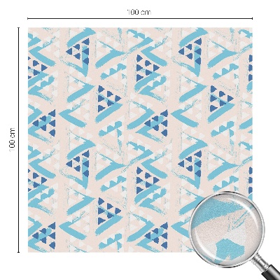 Fensterfolie mit Motiv Buntglas Geometrische Muster