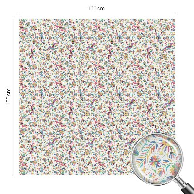 Fensterfolie Sichtschutz Farbenfroher Exotismus