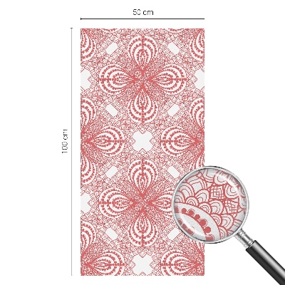 Milchglasfolie Fenster Buntglasoptik Spitzenmuster