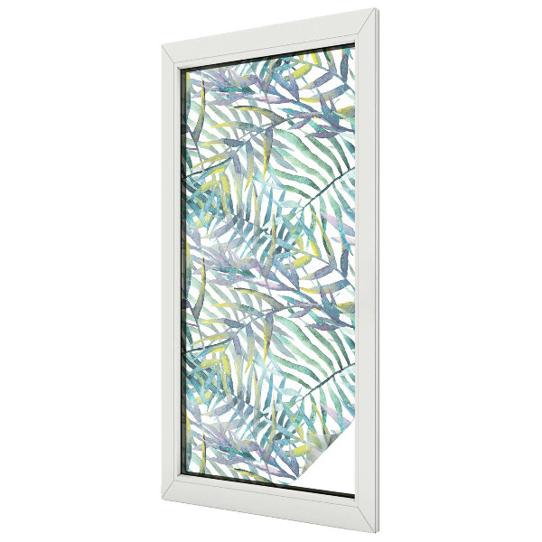 Fensterfolie mit Motiv Buntglas Tropische Aquarelle