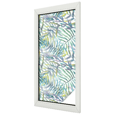 Fensterfolie mit Motiv Buntglas Tropische Aquarelle