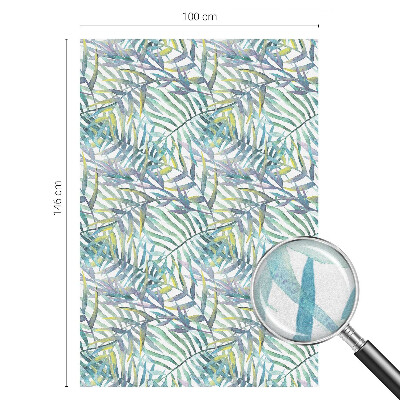 Fensterfolie mit Motiv Buntglas Tropische Aquarelle