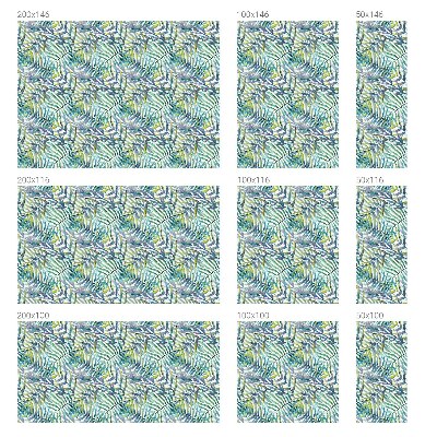 Fensterfolie mit Motiv Buntglas Tropische Aquarelle