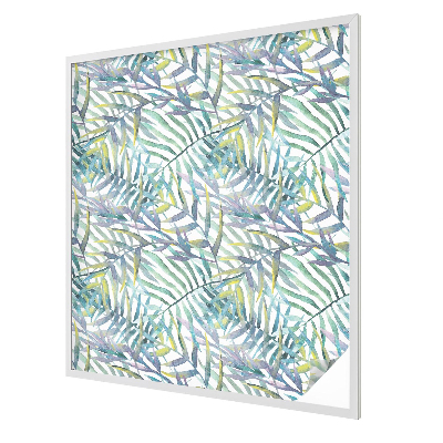 Fensterfolie mit Motiv Buntglas Tropische Aquarelle