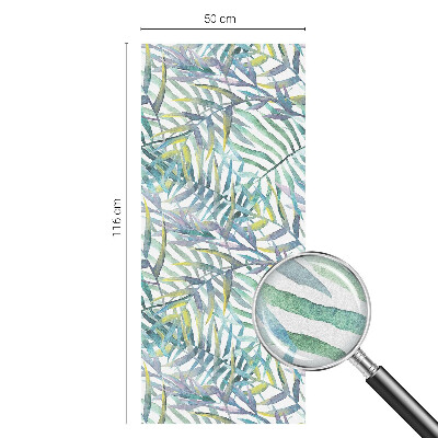 Fensterfolie mit Motiv Buntglas Tropische Aquarelle