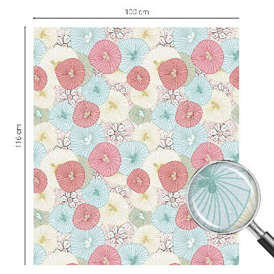 Sichtschutz Klebefolie für Fenster Pastellblumen