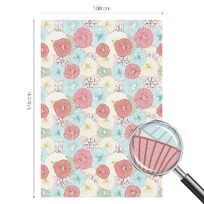 Sichtschutz Klebefolie für Fenster Pastellblumen