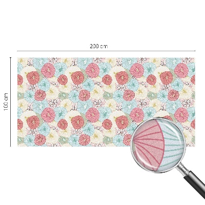 Sichtschutz Klebefolie für Fenster Pastellblumen