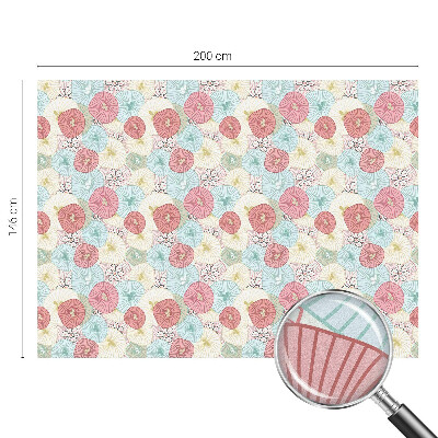 Sichtschutz Klebefolie für Fenster Pastellblumen