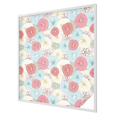 Sichtschutz Klebefolie für Fenster Pastellblumen