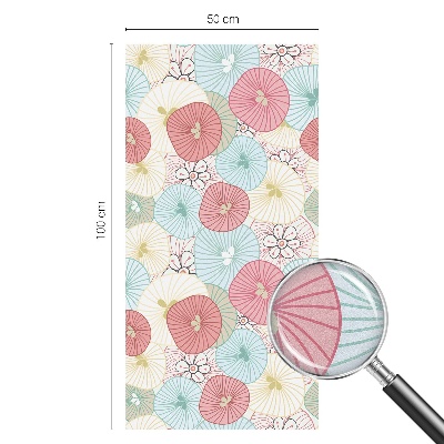 Sichtschutz Klebefolie für Fenster Pastellblumen