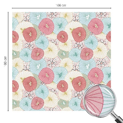 Sichtschutz Klebefolie für Fenster Pastellblumen