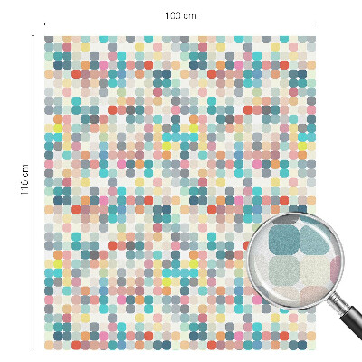 Fensterfolie mit Motiv Buntglas Bunte Quadrate