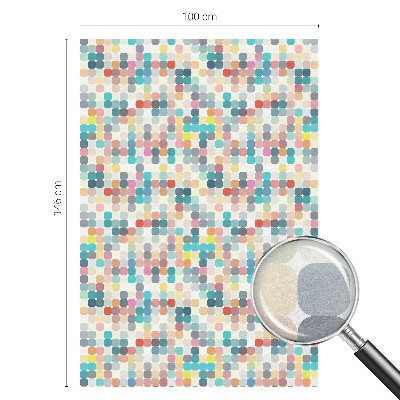 Fensterfolie mit Motiv Buntglas Bunte Quadrate