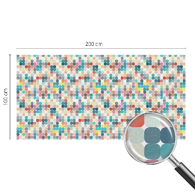 Fensterfolie mit Motiv Buntglas Bunte Quadrate