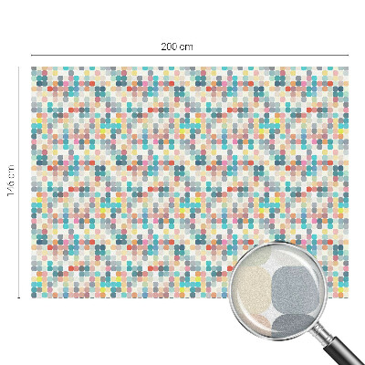 Fensterfolie mit Motiv Buntglas Bunte Quadrate