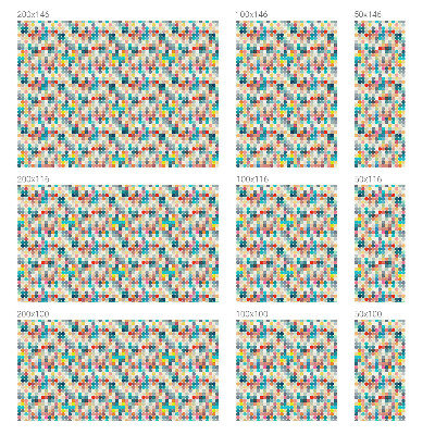 Fensterfolie mit Motiv Buntglas Bunte Quadrate