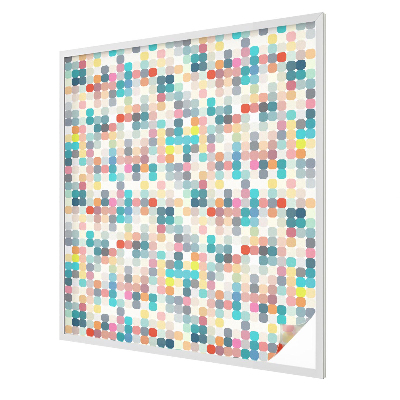 Fensterfolie mit Motiv Buntglas Bunte Quadrate
