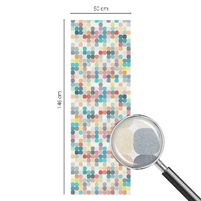 Fensterfolie mit Motiv Buntglas Bunte Quadrate