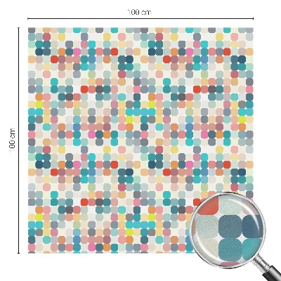 Fensterfolie mit Motiv Buntglas Bunte Quadrate