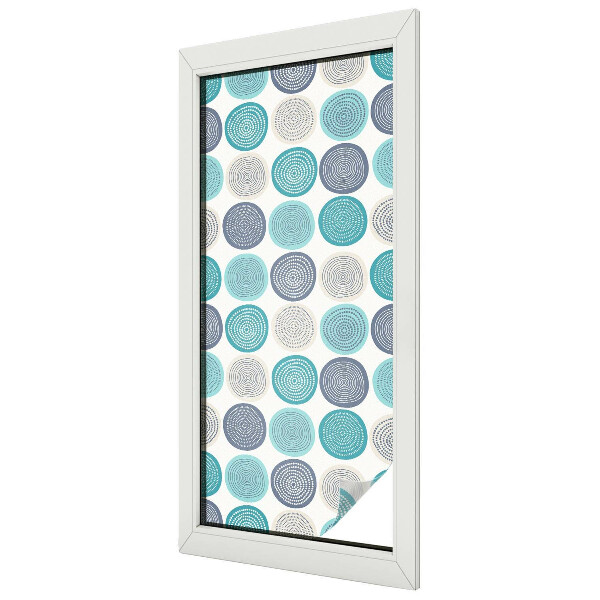 Fensterfolie Sichtschutz Geometrische Kreise