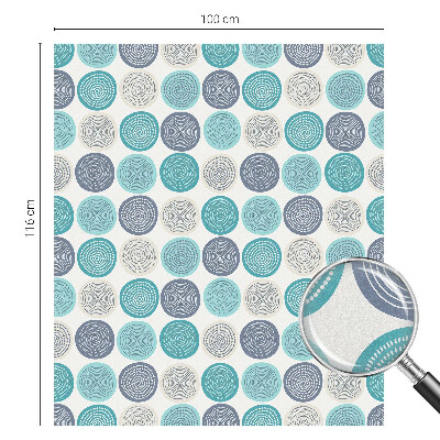 Fensterfolie Sichtschutz Geometrische Kreise