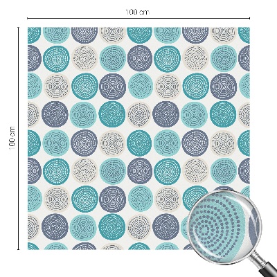 Fensterfolie Sichtschutz Geometrische Kreise