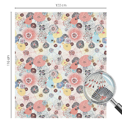 Sichtschutz Klebefolie für Fenster Bunte Blume