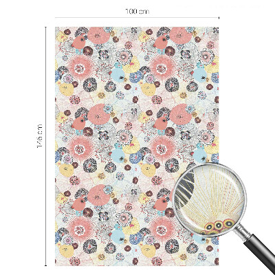 Sichtschutz Klebefolie für Fenster Bunte Blume