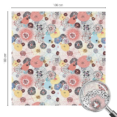 Sichtschutz Klebefolie für Fenster Bunte Blume