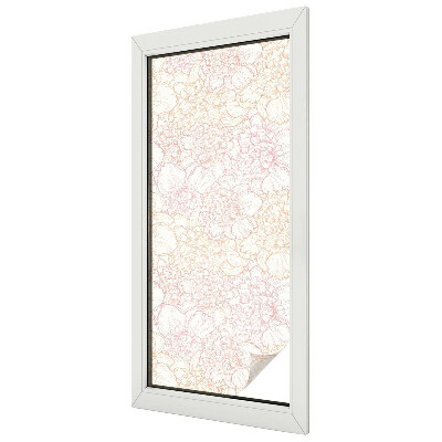 Fensterfolie mit Motiv Buntglas Florale Eleganz