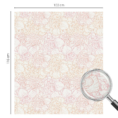 Fensterfolie mit Motiv Buntglas Florale Eleganz