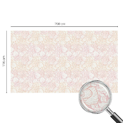 Fensterfolie mit Motiv Buntglas Florale Eleganz