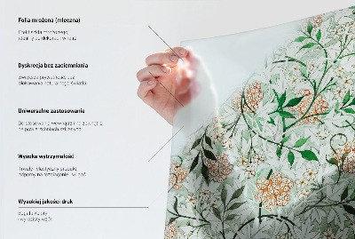 Fensterfolie mit Motiv Buntglas Florale Eleganz