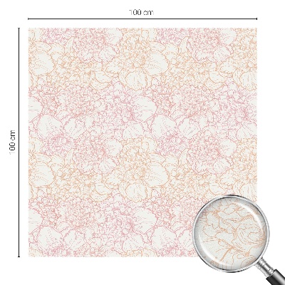 Fensterfolie mit Motiv Buntglas Florale Eleganz