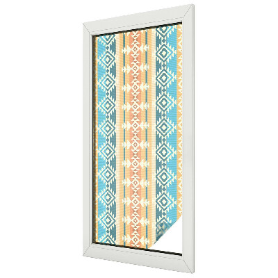 Fensterfolie mit Motiv Buntglas Geometrische Motive