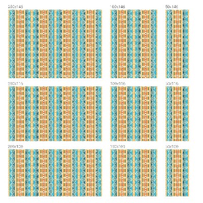 Fensterfolie mit Motiv Buntglas Geometrische Motive
